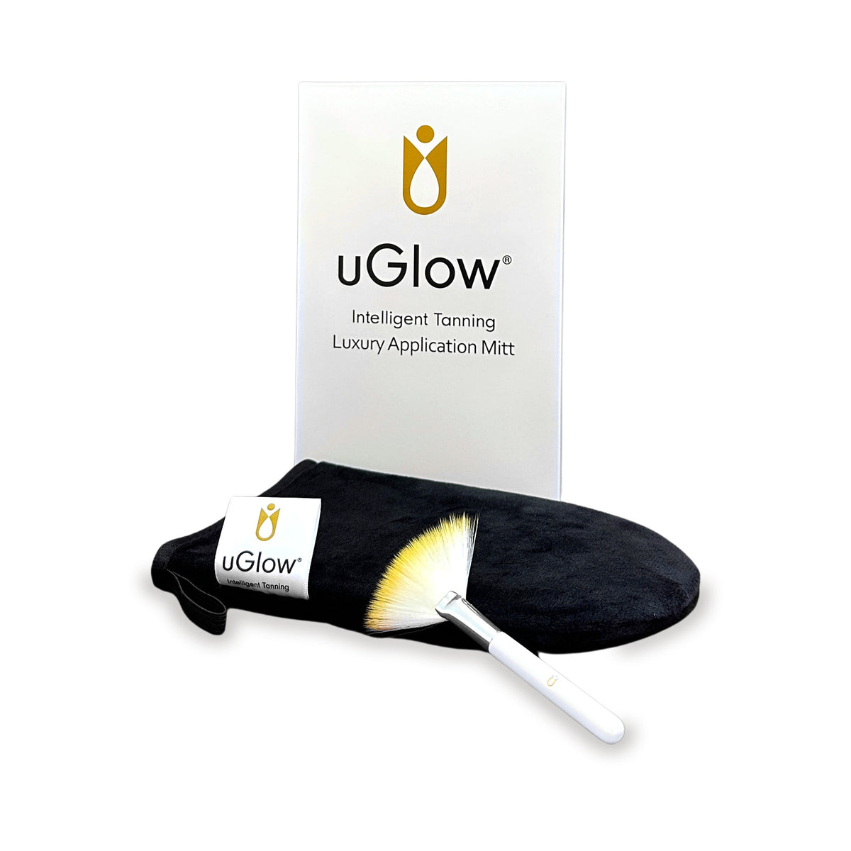 uGlow Luxury Application Mitt and tanning brush with box